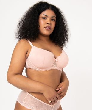 Soutien-gorge grande taille à armatures et coques fines  vue1 - GEMO(HOMWR FEM) - GEMO