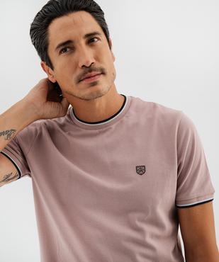 Tee-shirt col rond uni homme - Kensington vue2 - KENSINGTON - GEMO