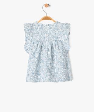 Blouse sans manches amples et fleuri à volants bébé fille vue3 - GEMO(BEBE DEBT) - GEMO