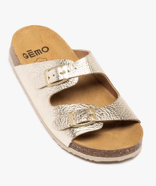 Mules fille à talon plat et brides métallisées ajustables vue5 - GEMO (ENFANT) - GEMO