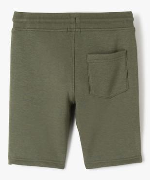 Bermuda en maille avec intérieur molletonné garçon vue3 - GEMO (ENFANT) - GEMO