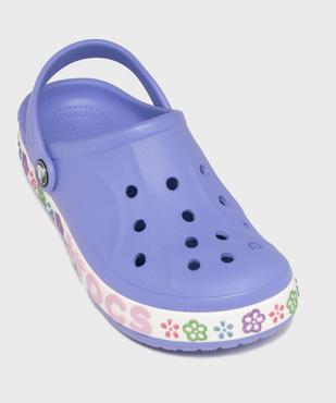Sabots souples Baya Band Flowers fille - Crocs vue5 - CROCS - GEMO