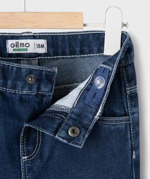 Jean Flare avec taille ajustable bébé fille vue2 - GEMO 4G BEBE - GEMO