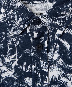 Chemise garçon à manches courtes imprimé tropical vue2 - GEMO (JUNIOR) - GEMO