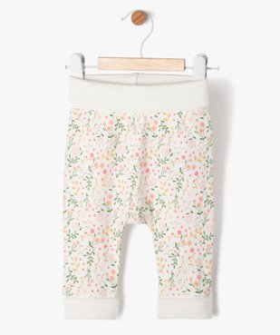 Pantalon évolutif en maille fleurie bébé vue1 - GEMO(BB COUCHE) - GEMO