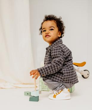 Chemise à carreaux en matière extensible bébé garçon vue4 - GEMO(BEBE DEBT) - GEMO
