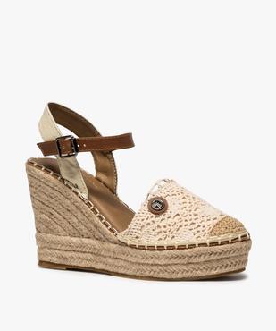 Sandales femme dessus macramé - Tom Tailor vue2 - TOM TAILOR - GEMO