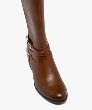 Bottes cavalières doublées avec bride cheville femme - Valentina Baldano vue6 - VALENTINA BALDA - GEMO