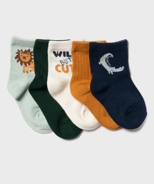 Chaussettes fantaisie bébé garçon (lot de 5) vue1 - GEMO 4G BEBE - GEMO