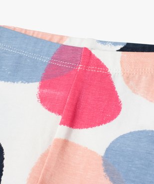 Legging bébé fille en coton stretch à gros pois vue2 - GEMO(BEBE DEBT) - GEMO