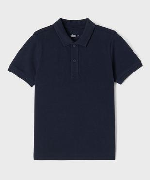 Polo à manches courtes en coton piqué garçon vue1 - GEMO 4G GARCON - GEMO