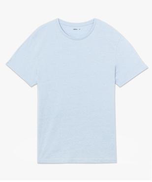 Tee-shirt à manches courtes et col rond homme vue4 - GEMO 4G HOMME - GEMO