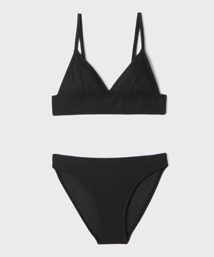 Maillot de bain 2 pièces haut brassière triangle fille vue1 - GEMO (JUNIOR) - GEMO