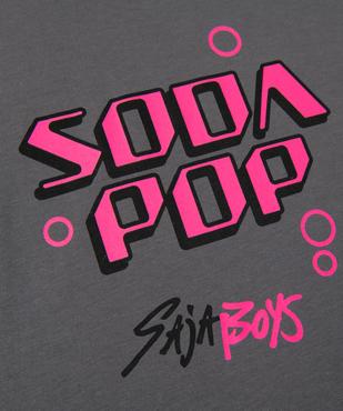 Tee-shirt manches courtes avec inscription fluo fille - Demon Hunters vue2 - KPOP DEMON HUNTERS - GEMO