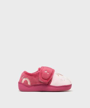 Chaussons à scratch licorne fille vue1 - GEMO (ENFANT) - GEMO