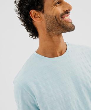 Tee-shirt manches courtes effet rayé homme vue2 - GEMO 4G HOMME - GEMO