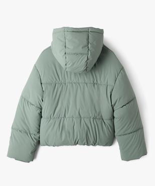 Parka courte à capuche finition mate fille vue4 - GEMO 4G FILLE - GEMO