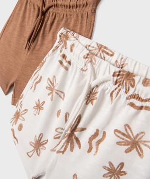 Short en coton avec taille ajustable bébé garçon (lot de 2) vue2 - GEMO(BB COUCHE) - GEMO
