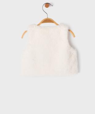 Gilet bébé fille sans manches en fourrure imitation vue8 - GEMO(BEBE DEBT) - GEMO