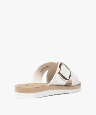 Mules femme plates à brides épaisses et à boucle vue4 - GEMO (CONFORT) - GEMO