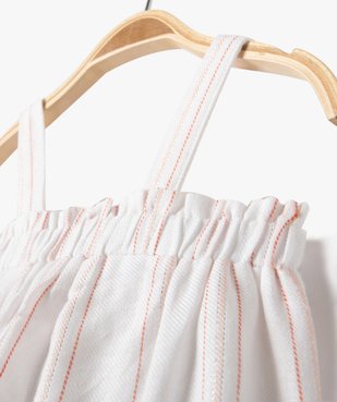 Blouse bébé fille à bretelles et rayures vue2 - GEMO 4G BEBE - GEMO