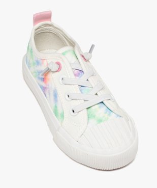 Baskets fille en toile effet tie and dye  vue6 - GEMO 4G FILLE - GEMO