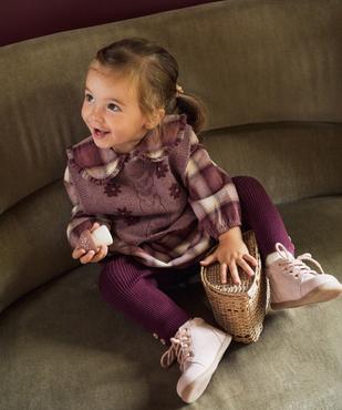 Pantalon en maille côtelée bébé fille vue5 - GEMO(BEBE DEBT) - GEMO