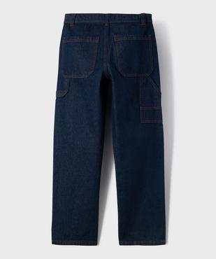 Jean loose charpentier à taille réglable garçon vue3 - GEMO (JUNIOR) - GEMO