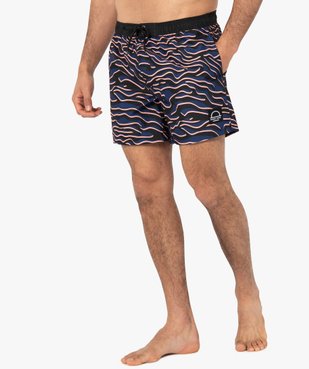 Short de surf homme à motifs abstraits vue2 - GEMO (PLAGE) - GEMO