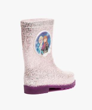 Bottes de pluie fille à paillettes avec semelle lumineuse Reine des neiges vue4 - REINE DES NEIGE - GEMO