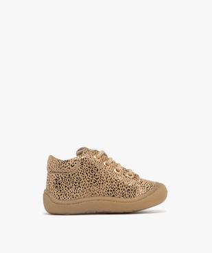 Chaussures premiers pas en cuir avec détails brillants bébé fille - NA! vue1 - NA! GEMO FOR GOOD - GEMO
