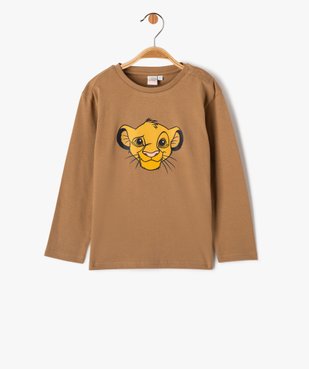 Tee-shirt manches longues imprimé Le Roi Lion bébé garçon - Disney vue1 - ROI LION - GEMO