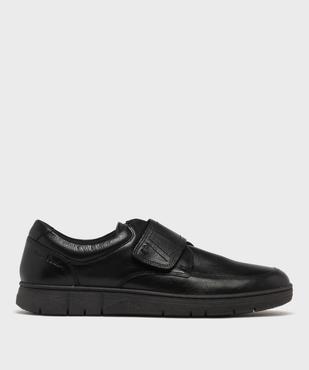 Mocassins homme confort en cuir et à scratch - Pierre Cardin Diffusion vue8 - PIERRE CARDIN CONFORT - GEMO