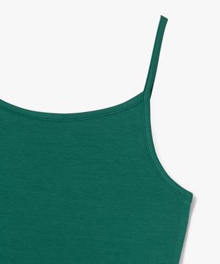 Débardeur en coton extensible à fines bretelles fille vue2 - GEMO 4G FILLE - GEMO