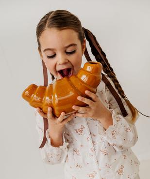 Blouse manches longues en voile ajouré et fleuri fille vue1 - GEMO (ENFANT) - GEMO