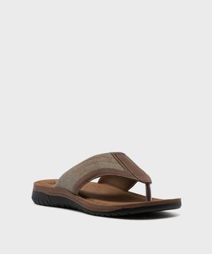 Tongs confort à larges brides homme avec semelle intérieure cuir vue2 - G'FLEX - GEMO