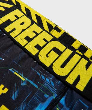 Boxer en microfibre imprimé fantaisie garçon - Freegun vue2 - FREEGUN - GEMO