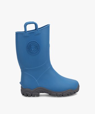 Bottes de pluie garçon dessus uni avec anses - Boatilus vue1 - BOATILUS - GEMO