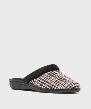 Chaussons mules dessus velours et fourrure imitation femme vue2 - G'FLEX GEMO FOR GOOD - GEMO