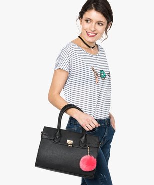 Sac à main avec cadenas vue4 - GEMO (ACCESS) - GEMO