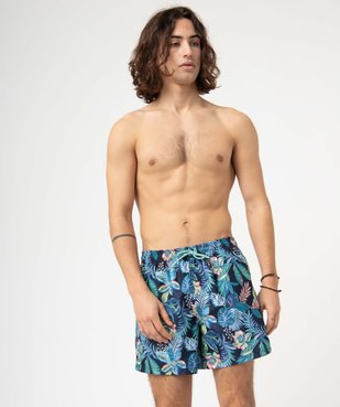 Short de bain homme imprimé feuillage vue2 - GEMO (PLAGE) - GEMO