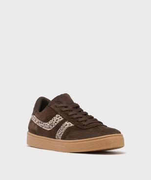 Baskets basses avec touches léopard femme - Camps United vue3 - CAMPS US - GEMO