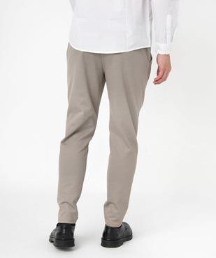 Pantalon en maille avec ceinture ajustable homme vue3 - GEMO (HOMME) - GEMO