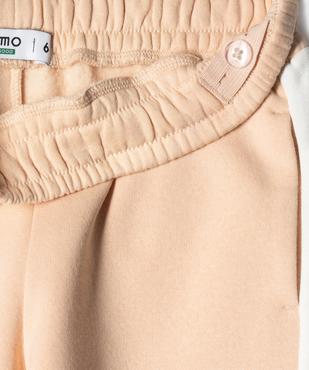 Pantalon de jogging avec bandes contrastantes fille vue3 - GEMO 4G FILLE - GEMO