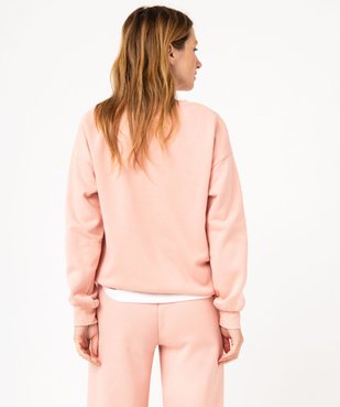 Sweat en molleton coupe loose uni femme vue3 - GEMO(FEMME PAP) - GEMO