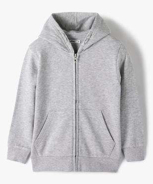 Sweat zippé et molletonné à capuche garçon vue1 - GEMO (ENFANT) - GEMO