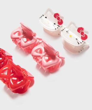 Mini-pinces crabe pour les cheveux motif chat fille (lot de 6) - Hello Kitty vue2 - HELLO KITTY - GEMO
