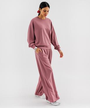 Pantalon de jogging large en modal doux femme vue4 - GEMO 4G FEMME - GEMO