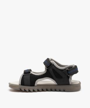 Sandales sport garçon à brides scratch et semelle crantée vue3 - GEMO 4G GARCON - GEMO