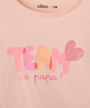 Tee-shirt manches longues imprimé bébé fille vue2 - GEMO(BEBE DEBT) - GEMO